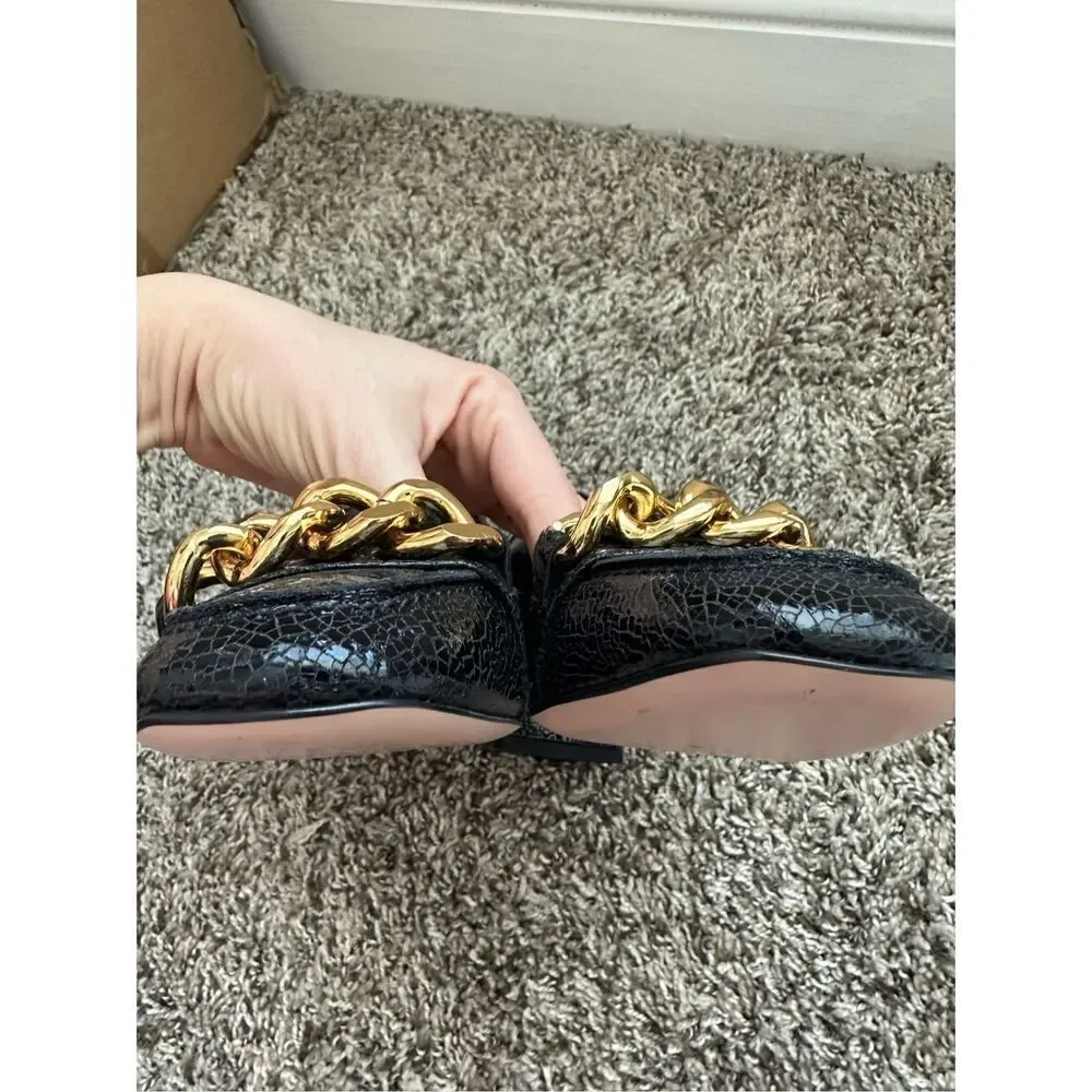 LORENA PAGGI HEEL CHAIN LOAFER Desert shoes Size 38 USA Size 7.5